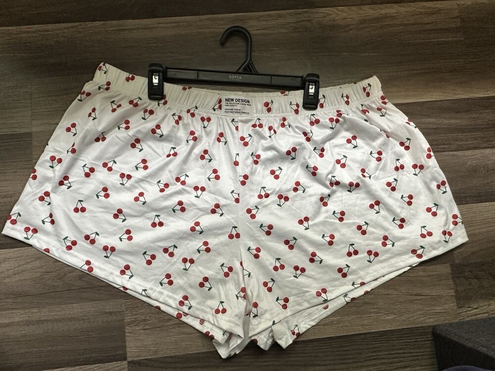Plus Size Pj Cherry Shorts Lounge Sleepwear Size 4x